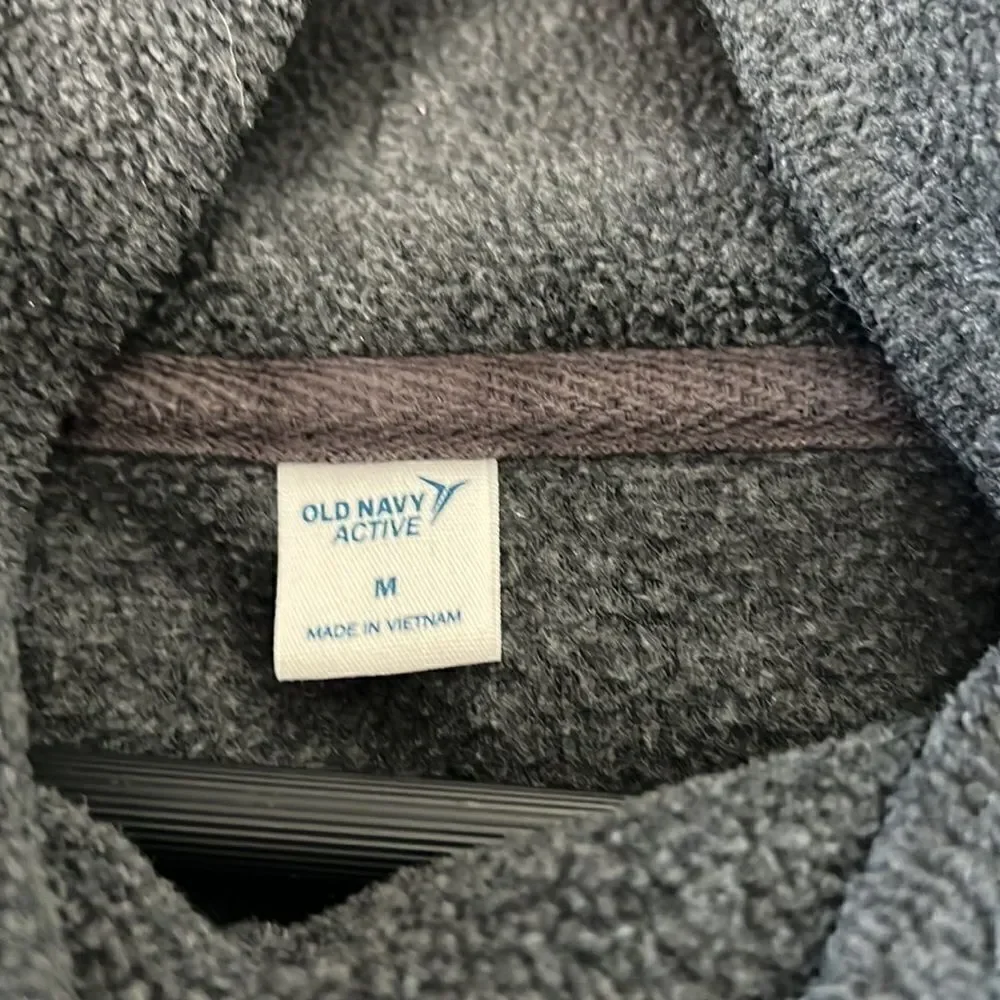 Old Navy Funnel Neck Cropped Microfleece Sweatshirt - Picture 5 of 6